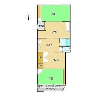 第2ヤマモトビル【3階】の間取り