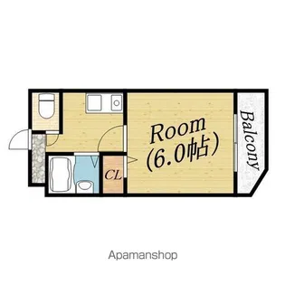 ベルエーキップ【6階】の間取り