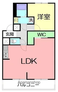 ハーティハイム山崎【4階】の間取り