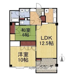 開発ガーデンパーク【302号室】の間取り