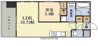 グランシス江坂【6階】の間取り