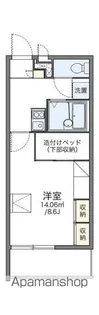 レオパレスクリスタル【106号室】の間取り