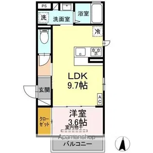 カトレアⅦ【2階】の間取り