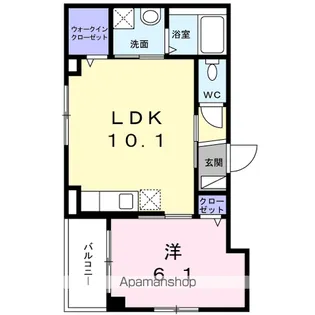 コンソラーレ石川町【4階】の間取り