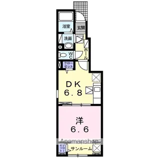 山梨県甲府市善光寺1丁目【アパート】の間取り
