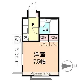 レアリゼ花見橋【101号室】の間取り