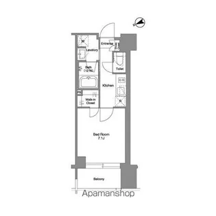 ザ・ケンジントン・レジデンス芝浦【2階】の間取り