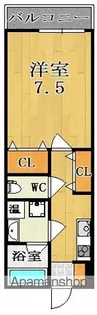 グラディオ新大宮【4階】の間取り