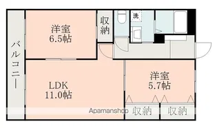 クロノス52鶴羽田【1階】の間取り