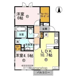 セレーノ文京【2階】の間取り