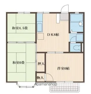クローカス【2階】の間取り