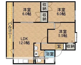 パインハイムB【2階】の間取り