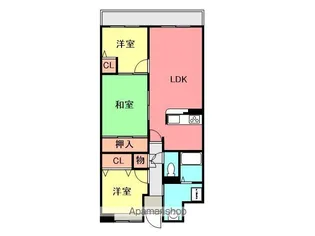 ヴェール園田【801号室】の間取り