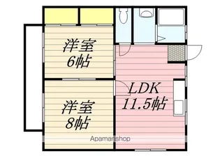 グランデ堤【2階】の間取り