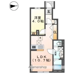 シャフル【1階】の間取り