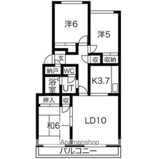テレパレス北栄30条【142号室】の間取り