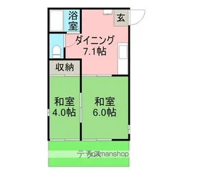 グリーンコーポ春明北【1階】の間取り