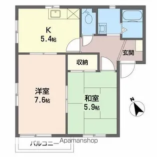 フレグランスアクローン【2階】の間取り