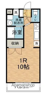 ラシュレしろがね【106号室】の間取り