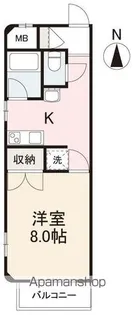 SMILE花ノ宮【1階】の間取り