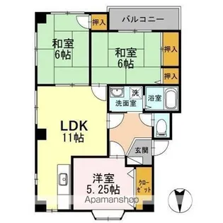 コーポ・レアーズⅡ【2階】の間取り