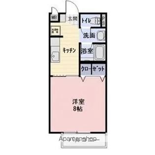 コーポサンライズ【2階】の間取り