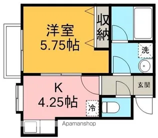 エスペラント三光【2階】の間取り