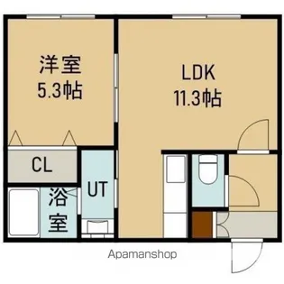 レジデンスH&H(レジデンスエイチアンドエイチ)【1階】の間取り