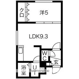 ガレ・ド・ファン【2階】の間取り
