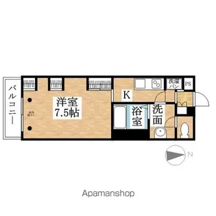 リブリ・浄心A【1階】の間取り
