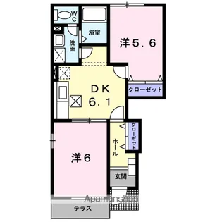 フューチャー コート B【1階】の間取り