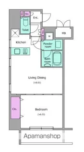 東京都千代田区岩本町2丁目【マンション】の間取り