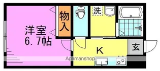 シエロアスール【2階】の間取り