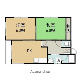 ハウス鳥居A【A-2号室】の間取り