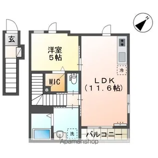 LINA【2階】の間取り