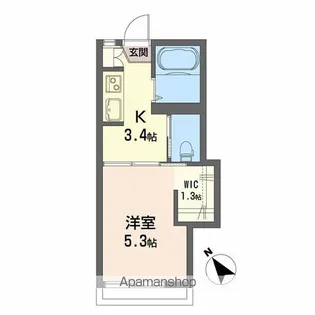 ブランシェ・山手【1階】の間取り
