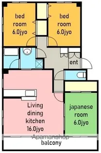 メゾン藤英 南館【2階】の間取り