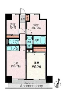 ザ・レジデンス横浜サウス【702号室】の間取り