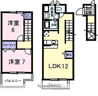 プレジオス A【2階】の間取り