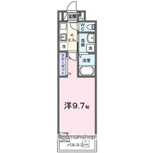 ヒカルサ三郷中央【2階】の間取り