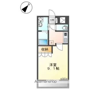 ベル・クレスト【202号室】の間取り