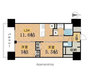 ラグゼナ八王子横山町【7階】の間取り