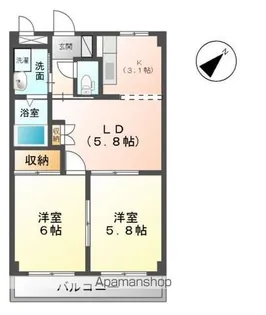 パークサイト【2階】の間取り