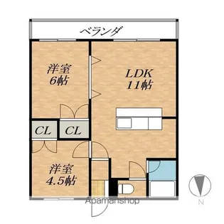 ARMしんとく3【1階】の間取り