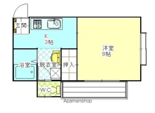 ハイツ大泉Ⅱ【1階】の間取り