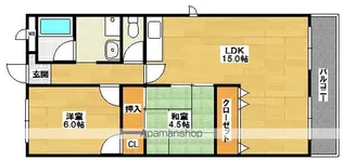 ヒカリハイツ・ドイ2号館【2階】の間取り