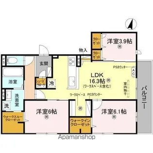 CASA.FILANTE V【3階】の間取り