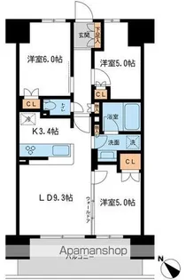 BLESS宮崎台【9階】の間取り