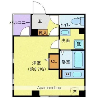 レピュア大島レジデンス【3階】の間取り