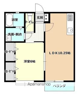 吉備コーポ【1階】の間取り